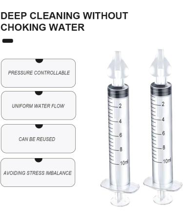 Buy Baby Nasal Shower Kit - 2 Reusable 10ml Nasal Douches for Easy Nose Rinsing | Portable & Transparent - Buy Online on GoSupps.com