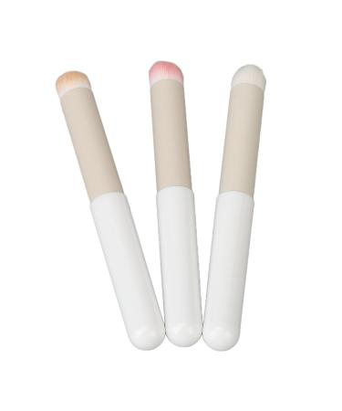 Buy Professional Lipstick Brush Set - 3 Round Lip Brushes with Makeup Sponge | Multipurpose Portable Cosmetic Tool for Flawless Application - Buy Online on GoSupps.com