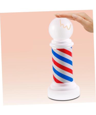 Emblems Salon Open Sign Barber Equipment Barber Decoration Luminous Barber Light Barber Shop Light Luminous Barber Sign Luminous Pole Classic Plastic White Eye Light to Rotate - Buy Online on GoSupps.com
