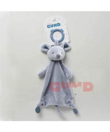Baby GUND Baby Toothpick Spencer Mouse Teether Lovey Plush Security Blanket  Blue