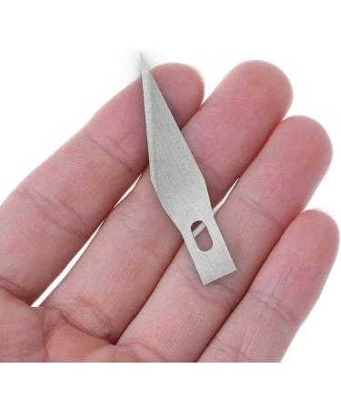 DIYSELF 200 PCS Exacto Knife Blades #11 - High Carbon Steel #11 Blades Refills with Storage Case - Craft Hobby Scrapbooking Stencil Leather Silver - 200 Pack - Buy Online on GoSupps.com
