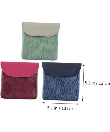 Healeved 9 STK Compact Tampon & Sanitary Holder Bags - Women's Storage Solution for Daily Use - Travel-Ready Coin Bags - Color-Sorted 13x13cm (3pcs) - Buy Online on GoSupps.com