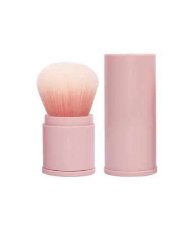 Soft Powder Makeup Brush for Face Blusher Brush for Cheeks Kabuki Brush Bronzer Brush for Powders Blush Foundation Make up Pressed Powder (Pink)