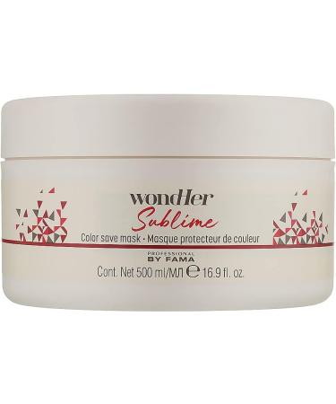 Professional By Fama Wondher Sublime Color Save Mask 500 ml nourrit intens ment la fibre capillaire et comprime la structure des cheveux. - Buy Online on GoSupps.com