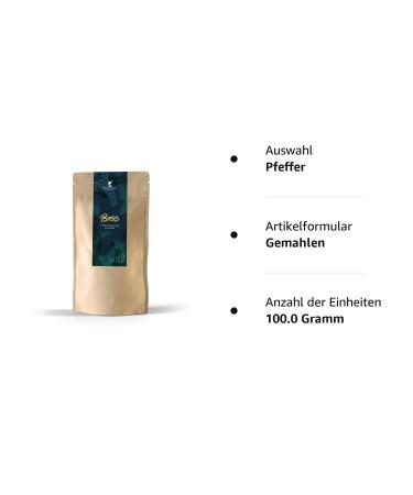 Hennes Finest Campot Pepper Mixture Bass - Premium Fermented Red & Green Pepper Black Campot & Long Red Pepper 100g - International Shipping Available - Buy Online on GoSupps.com