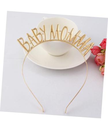 Amosfun Baby Clothes Tiara Head Band Womens Headbands Fashion Headbands Mom Hair Hoop Gold Outfit Mom to Be Headband Mom Headband Party Headband Party Costume Headgear Miss Clothing Alloy - Buy Online on GoSupps.com