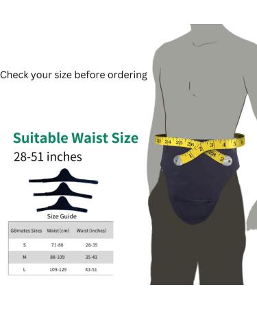 Comfortable Ostomy Belt for Men & Women | Adjustable Support for Colostomy Bags - Medium Size - Buy Online on GoSupps.com