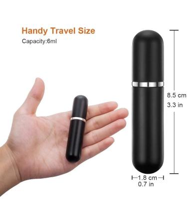 Perfume Atomiser Bottles Refillable Travel Mini Portable Spray Bottle Set with Funnel Pump and Pipette 6ml Set of 3 - Buy Online on GoSupps.com