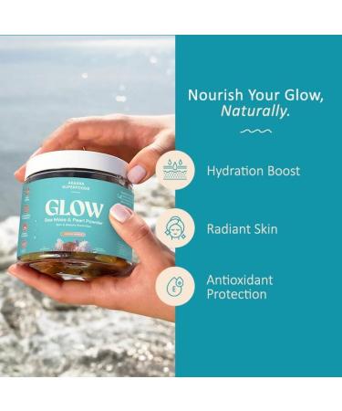 Akasha Superfoods Sea Moss Glow Gummies, Hair, Skin & Nails Vitamins with Seamoss, Pearl Powder, Vitamin E, Aloe Vera, Liposomal Vitamin C, and Irish Sea Moss, Gummies for Women & Men, 60 Count - Buy Online on GoSupps.com