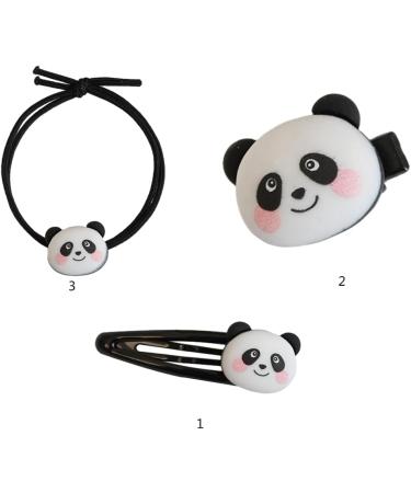xbiez Cute Pins Headdress Mini Hairpin Cartoon Panda for Girls Mini Panda Hairpin Cute Flat Clips Funny Hairpin 1 - Buy Online on GoSupps.com