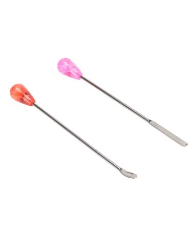 Verdant Touch Eyebrow Powder Stirring Rod Flat Oblique Head Makeup Brush Mini Portable Soft Blending Cosmetic Brush for Face Travel