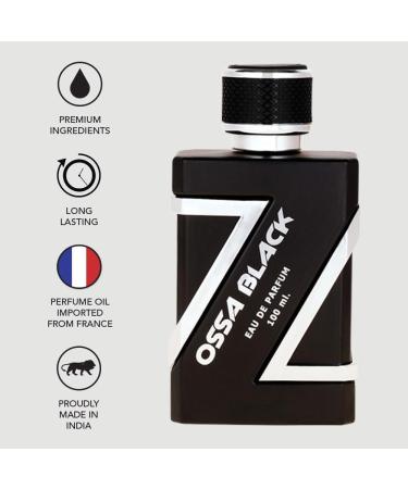 DJ Black Eau De Parfum Perfume for Men with Ambery and Citrusy Notes | Premium Long Lasting Perfume 100ml | Enriched with Lemon Bergamot Lavender Amber - Rakhshabandhan Gifts - Buy Online on GoSupps.com