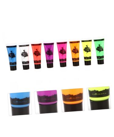 FRCOLOR 16 Pcs Fluorescent Face Paint Kit | UV Reactive & Washable | Professional Blacklight Makeup for Parties & Events - Buy Online on GoSupps.com