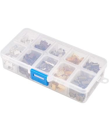 PandaHall 400PCS 5 Color Iron Ribbon Ends for Jewelry Making - 10x7mm - Buy Online on GoSupps.com