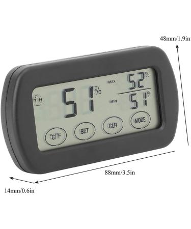 RESTOKKI Mini Hygrometer - Indoor Air Moisture Meter & LCD Touch Thermometer for Accurate Temperature Detection - Buy Online on GoSupps.com