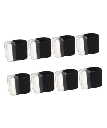 4 Pairs Toe Separator Toe Spacers for Feet Men Ingrown Toenails Toe Protector Toe Spacers for Feet Women Bunion Toe Reusable Toe Spacers Toe Straighteners Sebs Black Foot Black 2.5x2cm