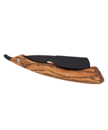 Fesjoy Razor with Wooden Handle Razor for Beard Care Folding Razor Shaving Tool Stainless Steel Razor