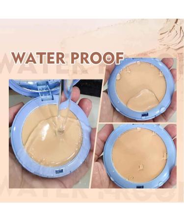 Face Powder Oil Control Face Pressed Powder Matte Smooth Setting Powder Makeup Silk Soft Mist Powder Cake Long-Lasting Waterproof Finishing Powder Flawless Lightweight Face Cosmetics (#02) - Buy Online on GoSupps.com