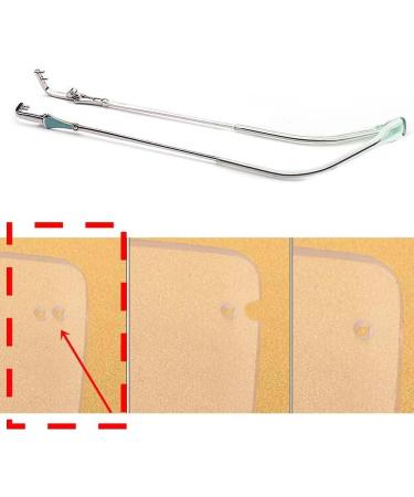 VekkEr Eyeglass Temple Replacement | 1 Pair Metal Temples for Rimless Glasses | Green Eyeglass Repair Parts - Buy Online on GoSupps.com