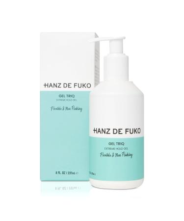 Hanz de Fuko Gel Triq Premium Sugar Based Hair Styling Gel Extreme Hold Flexible and Non-Flaking Formula 8 oz.