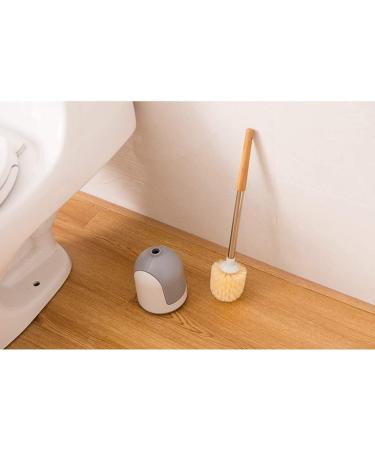 TEMKIN Set Modern Bamboo No Dead Ends Cleaning Tool Sturdy-Bristled Toilet Bowl Brush Space Saving Bathroom Accessories Anti-Drip Holder Brushes - Buy Online on GoSupps.com