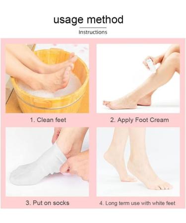 moisturising socks Moisturizing Socks Overnight Spa Cotton Socks Treatment Intensive Repair Dry Cracked Feet White XL - Buy Online on GoSupps.com