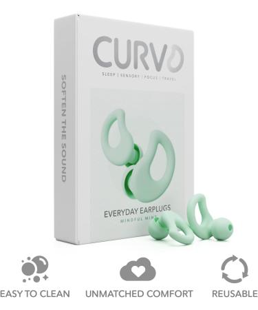 Everyday Earplugs - Ultra Soft Customizable Noise Protection for Sleep & Travel - Up to -30dB Reduction Reusable & Sustainable (Mint - Buy Online on GoSupps.com