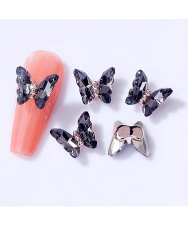 3D Nail Art Rhinestone Crystal AB Butterfly Charms Sparkle Nail Decoration Jewerlry Hand Craft DIY Accessories (MJ17) - Buy Online on GoSupps.com