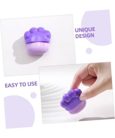 Beavorty Portable Makeup Brush Artificial Fiber Portable Concealer Brush Purple Make up Brush Plastic Blush Brush - Buy Online on GoSupps.com