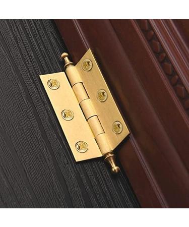 Door Hinge 5 Pcs Brushed Brass Decorative Cabinet Cupboard Door Butt Hinges Gold Door Lock Accessories (Size : 75mm) (50mm) - Buy Online on GoSupps.com