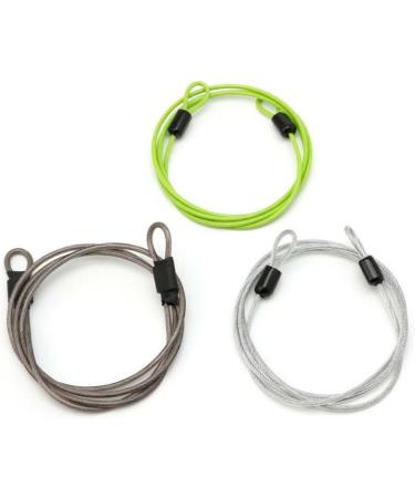 GOOTRADES 3 Pack Outdoor Travel Security Loop Cable Lock Lightweight Tiny U-Lock (2mm 40 Inch Long) - Buy Online on GoSupps.com