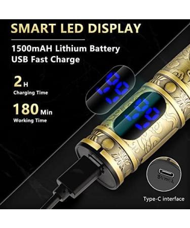 GSKY Professional Zero Gapped Hair Clipper Set - Cordless Men's Trimmers for Barbers - LCD Bronze - Buy Online on GoSupps.com