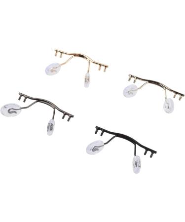 Mayabi Metal Replacement Nose Bridge - 5 Pieces Glasses Brick Set Borderless Frame Stainless Steel with Nasal Cushion in Gun & Svart Color - International Shipping Available - Buy Online on GoSupps.com