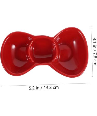 Milisten 3 Pcs Dipping Dish Soy Sauce Ceramics Snack 13.2X7.8X2.8CMx3pcs Redx3pcs - Buy Online on GoSupps.com