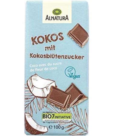 ALNATURA - Coconut Chocolate With Flower Syrup 100G - Pack of 4 - Special Offer - Buy Online on GoSupps.com