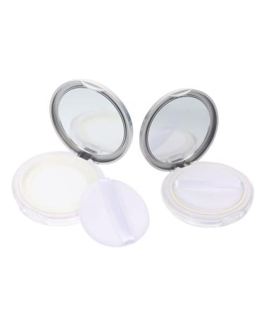 FOMIYES 2pcs Box Powder Box Cosmetic Travel Containers Loose Powder Holder Lovely Powder Case Miss Blush