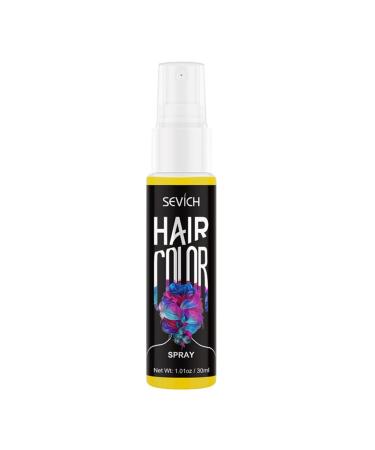 Hair Color Spray Temporary Hair Dye Hair Dye Hair Unisex DIY Hair Color Spray Dye Mist Disposable Nourishing Temporary Modeling Salon (gold)