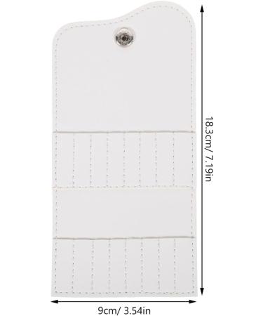 Beaupretty Nail Drill Bit Holder Organizer 16 Holes Nail Drill Bit Holder Wallet Storage Bag Nail Grinding Bits Display for Manicure Tools for Travel or Home White - Buy Online on GoSupps.com