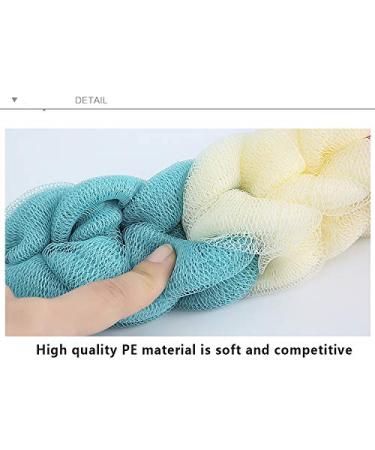 ZONGR Long Bath Loofah - Exfoliating Braided Mesh Back Scrubber Ball - Bule - Buy Online on GoSupps.com