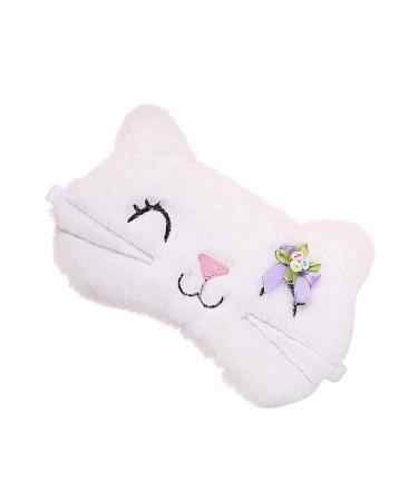 Eye Mask Cat Shape Night Blindfold Block Light Sleep Mask for Kids Girls Boys Women Men Home School Sleeping Traveling