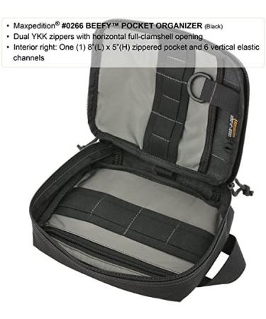 Maxpedition Gear Beefy Pocket Organizer in Black - Compact and Durable - Buy Online on GoSupps.com