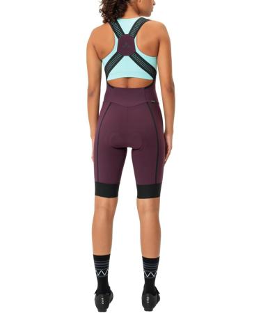 VAUDE Women's Furka Bib Tights 38 Slim Cassis - Premium Outdoor Legwear for All Seasons | International Shipping Available - Buy Online on GoSupps.com