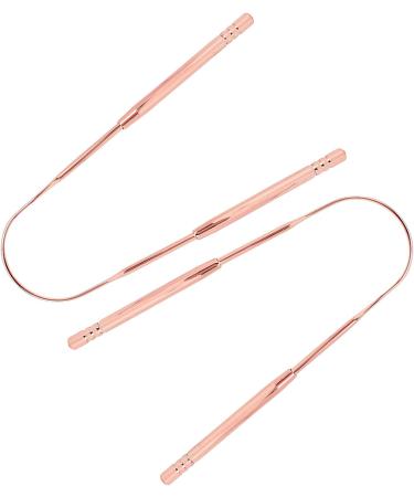 Verdant Touch Tongue Sweeper - Stainless Steel U-Shaped Tongue Scraper (2 Pack) | Oral Care Hygiene Tool in Rose Gold - International Shipping Available - Buy Online on GoSupps.com