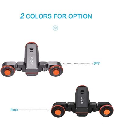 Andoer Track Dolly L4 PRO: Motorized 3-Wheel Camera Dolly with Wireless Remote Control - Gray - Buy Online on GoSupps.com