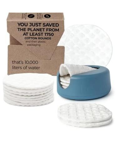 New Lastround reusable cotton pads - environmentally friendly alternative to disposable cotton pads - Made in Denmark - Sardmasal pads washable (blue)
