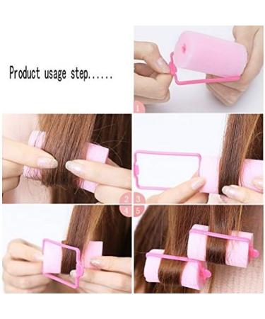 SUMAJU 12pcs Soft Sponge Hair Rollers Foam Styling Curlers - DIY Curling Tool Blue - Buy Online on GoSupps.com