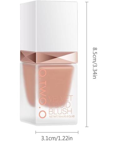 Cream Makeup Long-Wearing Matte Blusher Liquid - Waterproof Natural Colors Make-up Supplies to Make Delicate Matte Charming Lightweight 02 - Buy Online on GoSupps.com