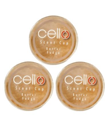 Cello Butter Fudge Scent Cup x3. Tealight Scented Candles. High Fragrance Tea Lights Candles. Divine Scented Candle Melt Cups. for Tealight & Candle Holders. Stunning Candles Gifts for Women.