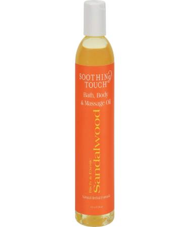Soothing Touch Bath Body & Massage Oil Rich & Exotic Sandalwood - 8 Oz