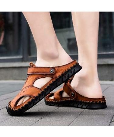 Men's Big Size Sandals - Summer Casual Beach Slippers & Breathable Outdoor Shoes | Fashion Sneakers (Size 44C & 43B) - Buy Online on GoSupps.com
